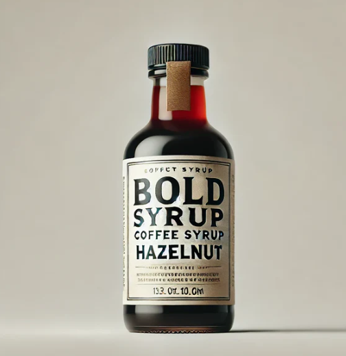 Bold Hazelnut Coffee Syrup